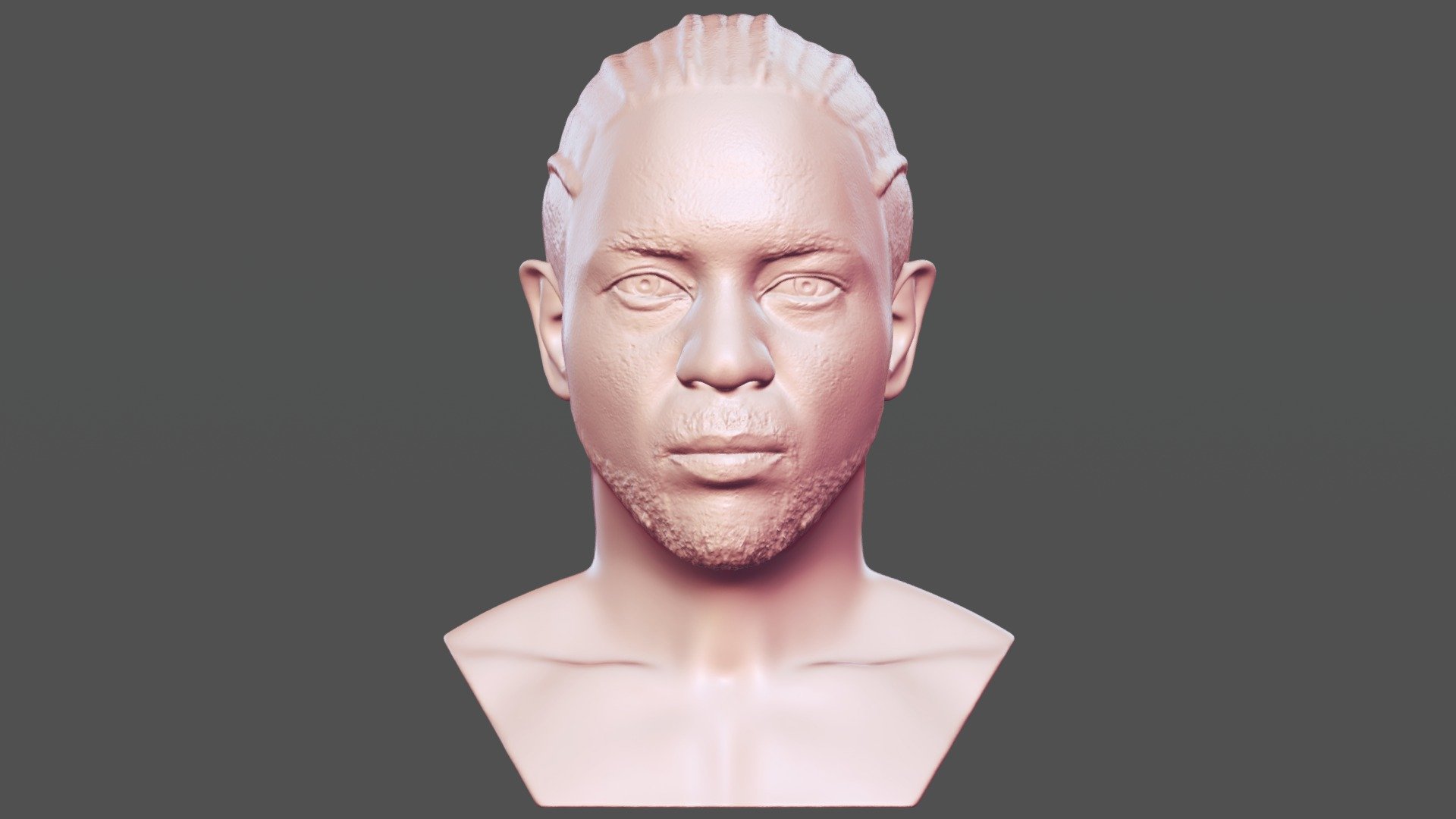 Kendrick Lamar Büste 3d Drucken Kaufen Lizenzgebühren frei Modell gedruckte Realität piotrkatanowski Scott Westen Erpel Travis dre Rapper berühmt Tupac Kanye schnüffeln dogg Wayne 3D print model - Mito3D