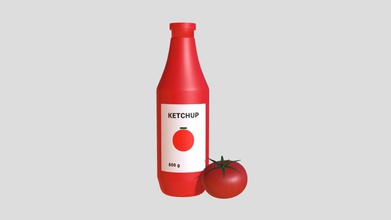 ketchup mockup - buy royalty-free modello 3d polza 8inocchiali a2b4303 3d print model - Mito3D