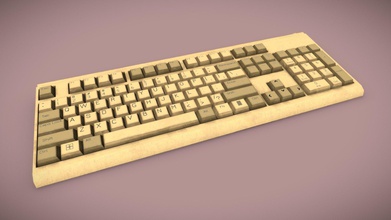 keyboard - classic ibm design download free 3d model matthew matthewleiher a2b56b6 designed used my ubisoft next game art scene turned out pretty well think had mask created substance letters & symbols keys so able apply emissive material ue4 give more modern techy feel 3d print model - Mito3D
