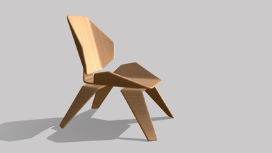 kids chair x01 geometry - 3d model jlva3d 3da5be5 3d print model - Mito3D