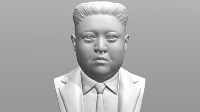Kim jong buste 3d impression acheter royalties libre modèle réalité imprimée piotrkatanowski e13e4be Obama Corée Asie Chine Nord figurine politicien Russie communiste buisson célébrité 3d print model - Mito3D