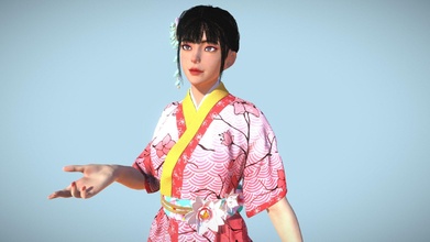 kimono girl - 3d model tuananhrobert e4a1847 3d print model - Mito3D