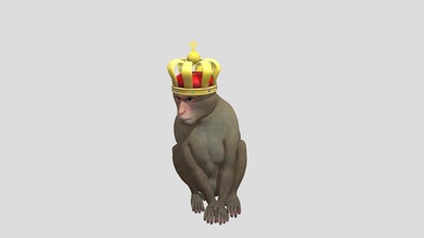 king monkey - download free 3d model tdoubleu8 1534c1b 3d print model - Mito3D