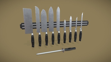 cozinha faca conjunto Comprar realeza livre 3d modelo Ashmesh 77f8e06 3d print model - Mito3D