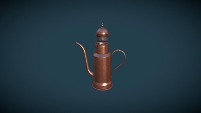 Küche Olive Öl Menage Flasche Kupfer download frei 3d Modell lucatorcigliani 03625eb 3d print model - Mito3D