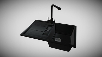 cocina lavabo pronto 7850 negro metálico platino descargar gratis 3d modelo yuridiz 36d5624 3d print model - Mito3D