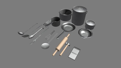 kitchen utensils - buy royalty free 3d model jmcvoyager c11ecda 3d print model - Mito3D