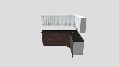 kitchenforwork - scarica gratis 3d modello fouqad 2fbaafd cucina 3d print model - Mito3D
