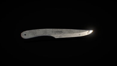 kizlyar supremethrowing knife blade froged - buy royalty free 3d model sr surajrai18sr f81d091 3d print model - Mito3D