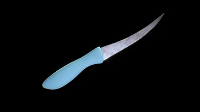 knife blue grip - buy royalty free 3d model sr surajrai18sr 4475c5f 3d print model - Mito3D