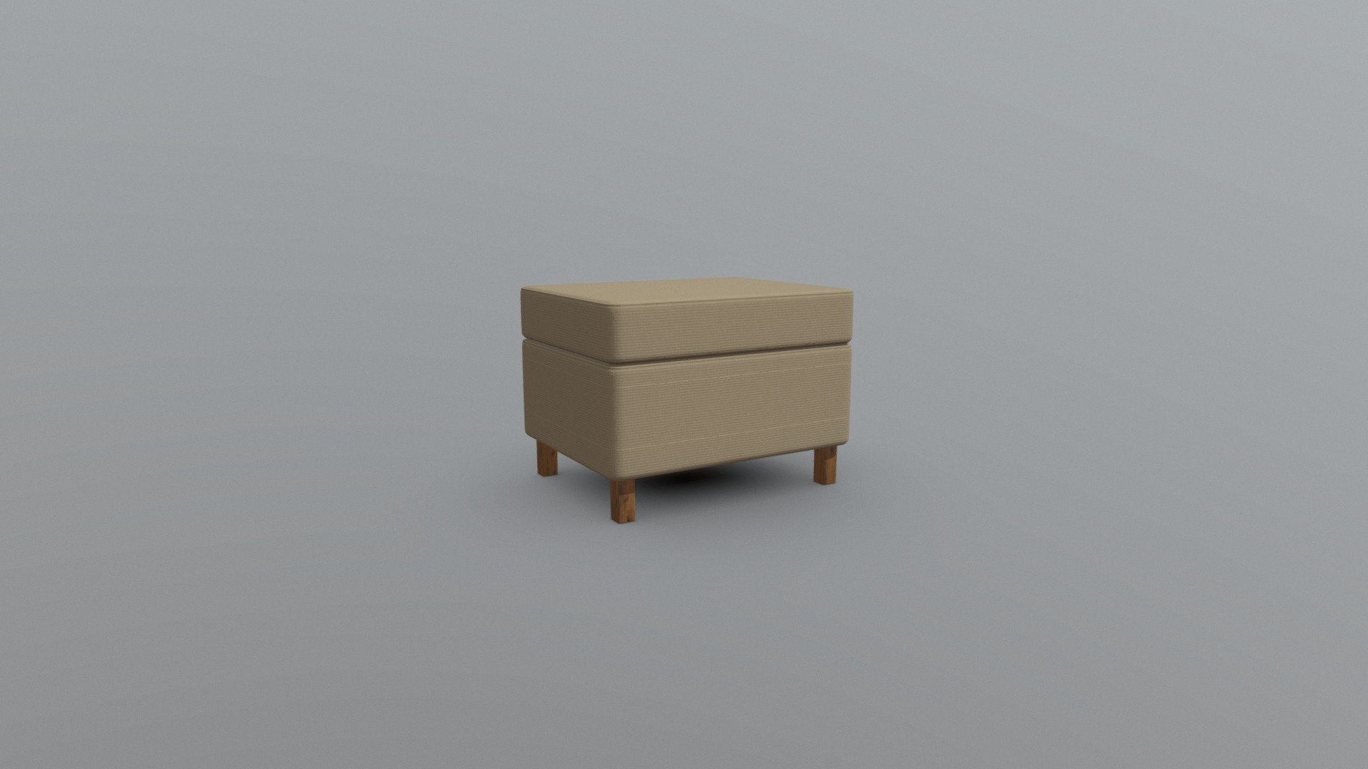 krefeld ottoman footstools 66x52x43 - buy royalty free 3d model robertrestupambudi 160e403 3D print model - Mito3D