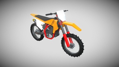 ktm Moto Cross Motorrad mx poly 3d Modell gesamt Kunst 32b6f7a 3d print model - Mito3D