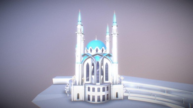 kul sharif Moschee Kaufen Lizenzgebühren frei 3d Modell Weiß 05a27a8 3d print model - Mito3D