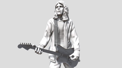 kurt Cobain 3dprinting comprar realeza gratis 3d modelo ronnie yonk fbaf408 3d print model - Mito3D