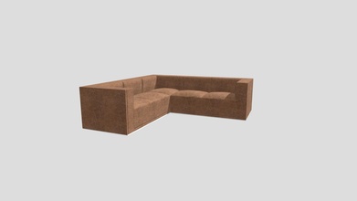 l-shaped leather sofa - 3d model lahcenel 3a8fc70 3d print model - Mito3D