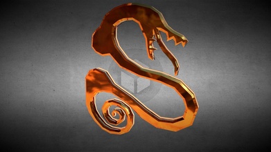 serpiente envidia diane símbolo descargar gratis 3d modelo foxanart ae2611d 3d print model - Mito3D