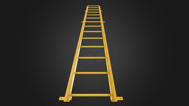 ladder v01 low-poly - buy royalty free 3d model svg3d 2e65456 3d print model - Mito3D