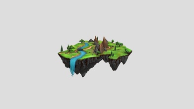 landscape waterfall - download free 3d model ervinas paulauskaservinas2018 710d078 3d print model - Mito3D