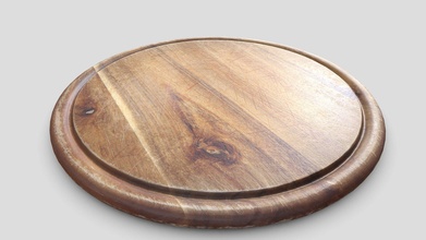 large wooden plate - buy royalty free 3d model kuma digital studios romay 29518ba 3d print model - Mito3D