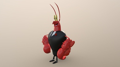 larry le homard - téléchargement gratuit modèle 3d jakedowns 6d7e2f3 costume de 3d print model - Mito3D