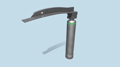 laringoscopio generico miller style lama 3d modello pulseducation formazione scolastica pulseducationofficial 1502802 3d print model - Mito3D