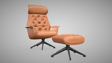 fauteuil en cuir - modèle 3d krishna ghimiray kghimiray28 4f4541f 3d print model - Mito3D