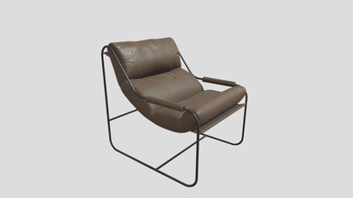 couro cadeira - comprar royalty free 3d modelo minh968629 ac2852f baixa polígono de da poltrona 3ds max substância pintor 3d print model - Mito3D