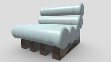 leather tube pillow chair - modern furniture buy royalty free 3d model marc sawyer whitewash studio architecture whitewashstudio 81ac858 architectural renderings interiors use iclone scene 3d print model - Mito3D