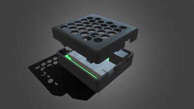 led-controller-case - herunterladen 3d-Modell gloryfish 1666122 custom case entworfen, arduino-basierte led-controller montiert, die kleine platine 3d print model - Mito3D