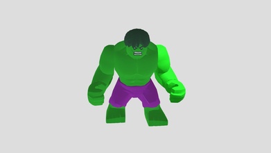 lego hulk - download free 3d model emby 887b178 3d print model - Mito3D