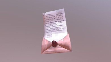letter opened - 3d model mattmurch 9eb87fb portrait formaer land lady now she spooks home once owned set victorian england asset created upcoming point click student adventure game 3d print model - Mito3D