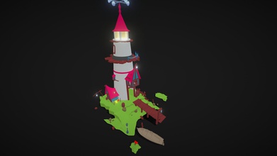 light house - 3d model bhoomika r 9bba258 lighthouse low-poly ma mb fbx obj format contains bridgr barrel roadlight boat email-id bhoomikar2196 gmailcom 3d print model - Mito3D