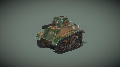 light tank lt-521 - download free 3d model vladek vladek27 99ae576 3d print model - Mito3D