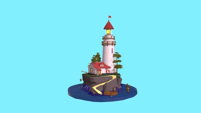 Deniz Feneri - 3d model dostumfbx d29a34a benim sketchfab modelleme meydan temel kavram kristina belousova lighthouse 3d print model - Mito3D