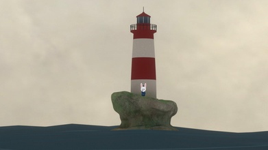 lighthouse cloudy day - download free 3d model chelc fb8d6a2 tried work quickly one kept getting distracted ended up running against deadline glad stuck though added little friend 3d print model - Mito3D