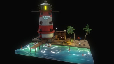 lighthouse resort - buy royalty free 3d model guna sekhar gunasekharpaidi ad23aa7 hello people my store https sketchfabcom did concept challange given sketchfab lighthousechallengestylized design worked lots hrs achieve quality 4k textures game ready low poly quads properly packed non overlappping uv sets visit more updates models download like comment 3d print model - Mito3D