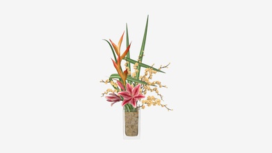 lily bouquet di ciliegia filiale acquistare royalty-free modello 3d hq3dmod aivisastics c2bd83f 3d print model - Mito3D