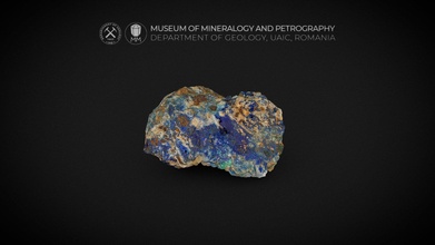 linarite association malachite - 3d model museum mineralogy petrography uaic mineralogypetrographymuseum 2ed825f 3d print model - Mito3D