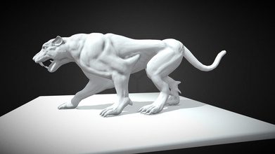 leão anatomia - download grátis de modelo 3d filip filiphansnyberg d4c8ae7 prática adicionado picos leão-anatomia 3d print model - Mito3D