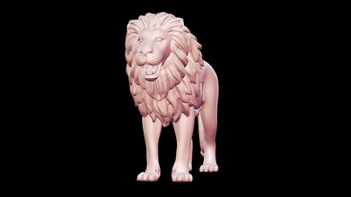lion basemesh 3d model - buy royalty free peternak peternak3d 389b3f2 3d print model - Mito3D
