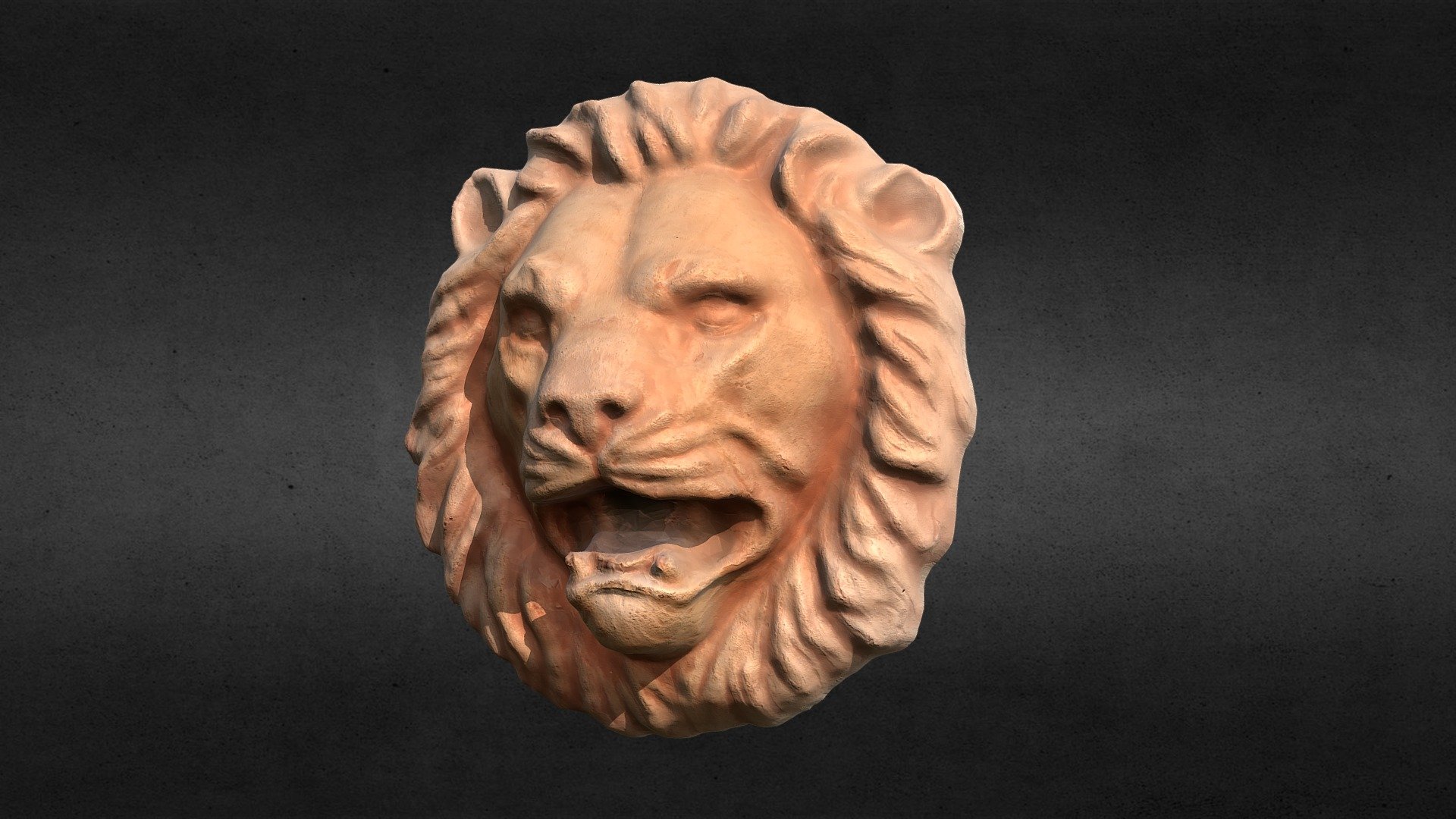 lion head - buy royalty free 3d model massimiliano castiglione maxider ec83477 3D print model - Mito3D