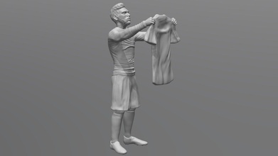 Lionel Messi 3d baskı satın almak telif Bedava model basılı gerçeklik Piotrkatanowski Paris dünya ispanya efsane Futbol Manchester Arjantin minyatür aziz lig la heykelcik barcelona 3d print model - Mito3D
