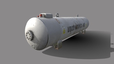 liquid nitrogen industrial storage tank - buy royalty free 3d model magiccgistudios ccadbbe created blender 279 280 textured substance painter 2 2k resolution basecolor metallic roughness & normal maps low poly tested eevee render engine nice asset your project detailed easily duplicate rack tanks fill out scene approximate real world scale applied 3 formats provided blend fbx obj + all textures thanks looking 3d print model - Mito3D