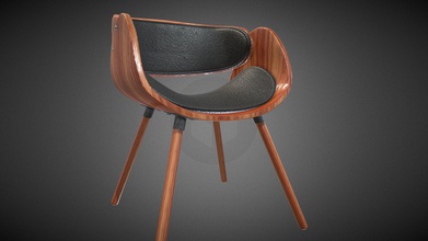 Wohnzimmer-Sessel - kaufen Sie royalty-free-3d-Modell filip filiphansnyberg 6e0a507 schöner Bürostuhl aus Holz-Leder perfekt in Szene benötigen schöne Stühle Wohnzimmer-Stuhl 3d print model - Mito3D