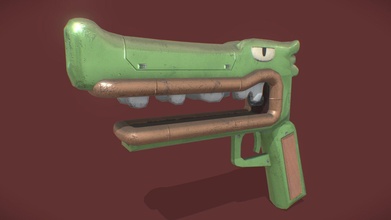 lizard pistol - 3d model loopenkoopen ebc995e 3d print model - Mito3D