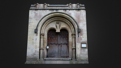 la catedral de llandaff oeste frente a puerta - modelo 3d 3dheritage 5844d9a estatua san teilo visto por encima 6 fotos 2 18 3d print model - Mito3D