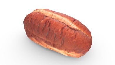 loaf bread game ready pbr - buy royalty free 3d model meerschaum digital meerschaumdigital b17c980 3d print model - Mito3D