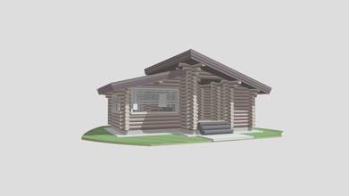 log cabin garden - buy royalty free 3d model projectstroy 3201916 3d print model - Mito3D