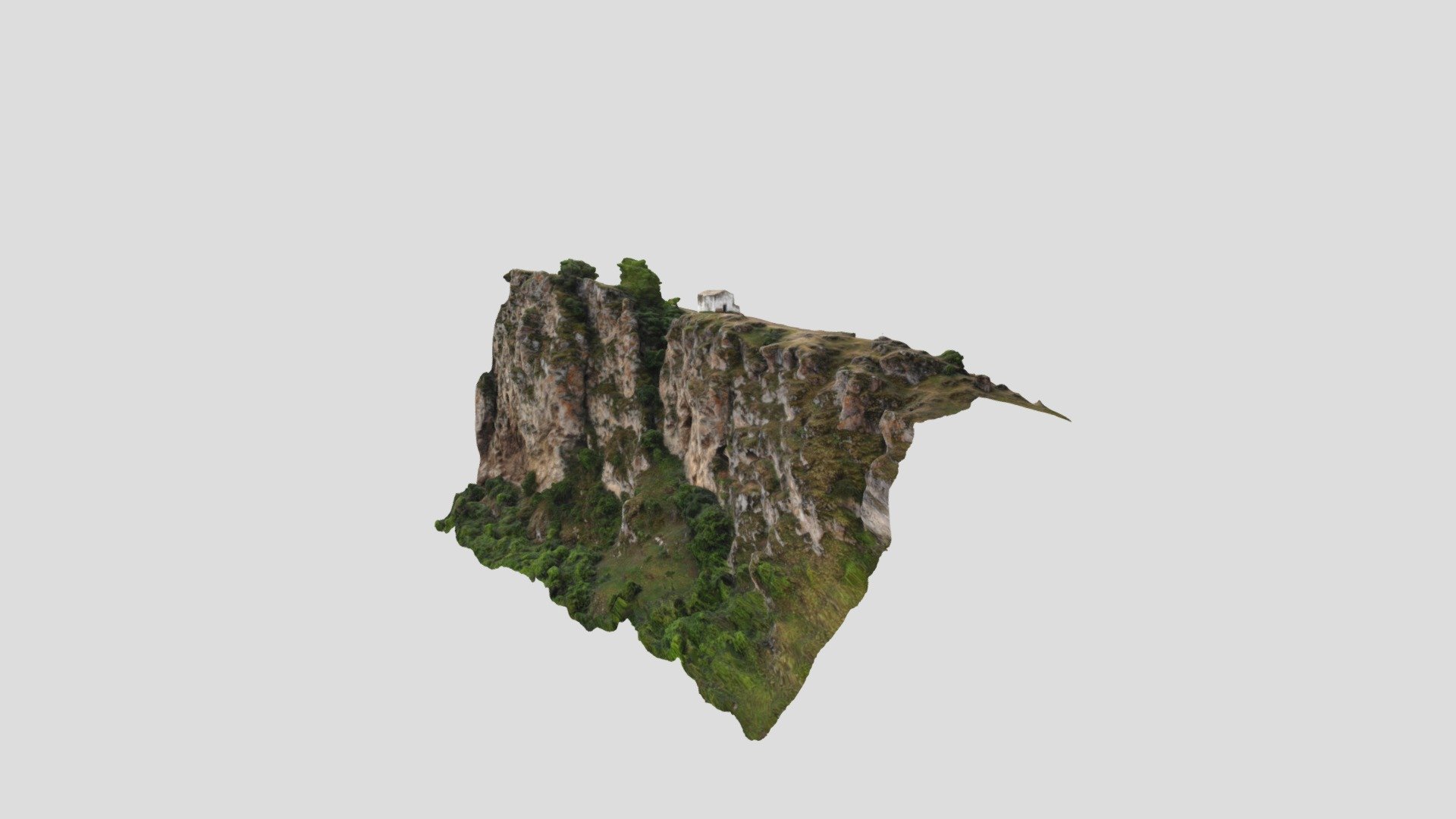 lonely chapel cliff - download free 3d model ddachkinov c755e45 &ldquo &rdquo pronounced joan lehtneeh pchelina dam built year 1350 people village now only building once administration decided turn into waterbody economic political purposes forced leave were offered lands nearby 3D print model - Mito3D