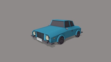 low-poly car - 3d model lax-stargazer 7cce8c8 3d print model - Mito3D